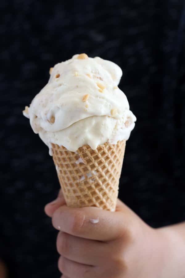 homemade peanut butter ice cream