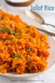 Nigerian Jollof Rice (with Tomatoes and Spices)