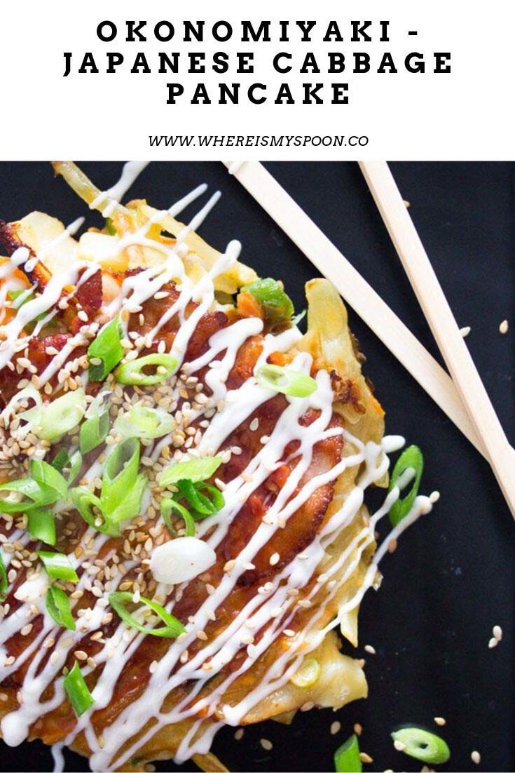 Okonomiyaki Japanese Cabbage Pancakes