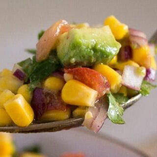 Mexican Tomato Corn Salsa With Avocado And Cilantro