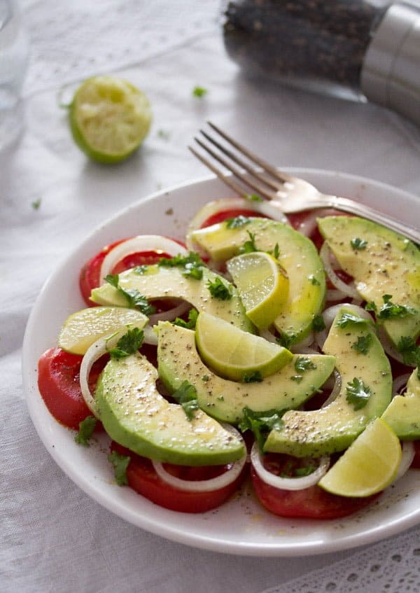 tomato and avocado salad