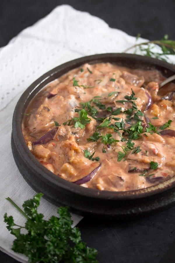 Persian eggplant dip