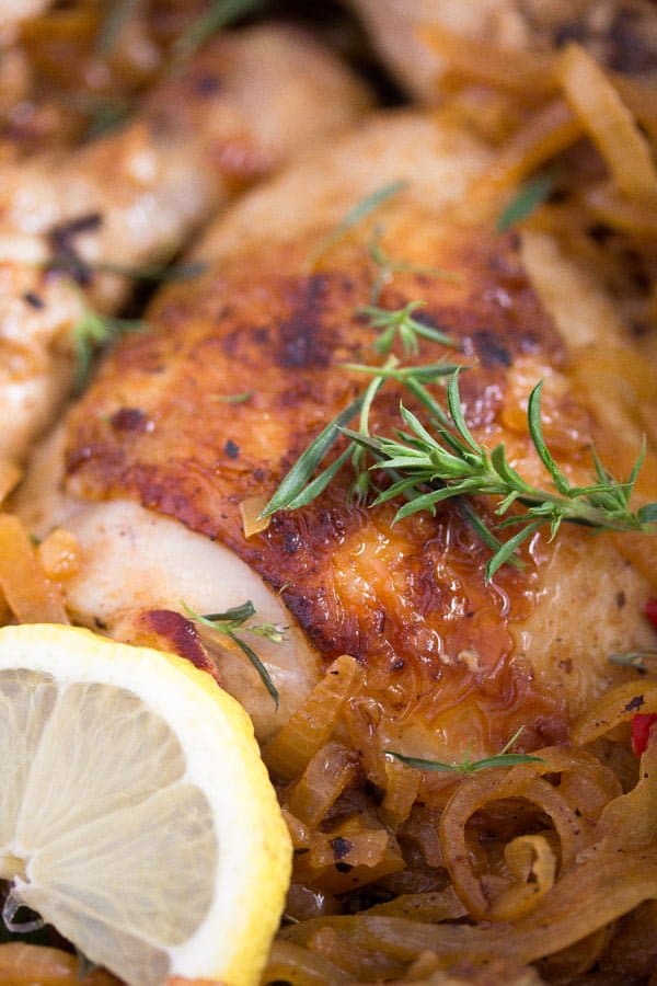 yassa chicken with onions poulet yassa