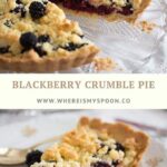 blackberry pie crumb topping