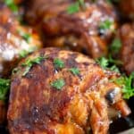pinterest image with the title honey lime chicken.