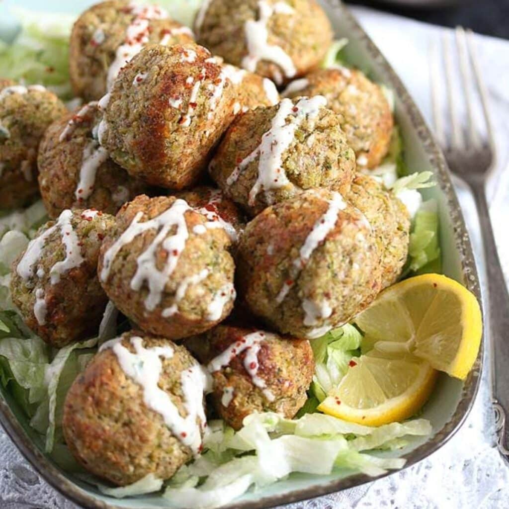 Baked Broccoli and Cauliflower Balls with Cheese - Where Is My Spoon