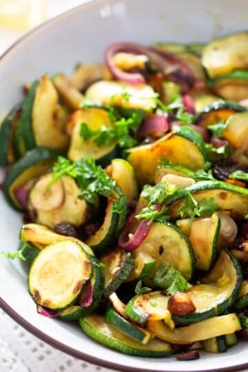 Sauteed Zucchini with Onions - Where Is My Spoon