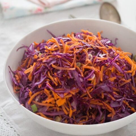 red cabbage coleslaw