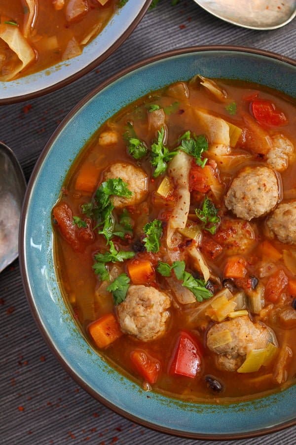 meatball soup with beans
