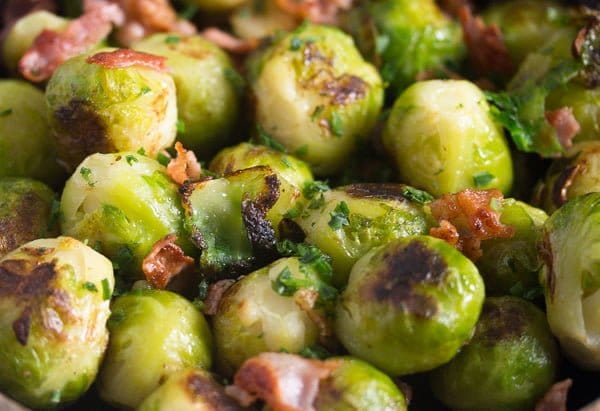 brussels sprouts garlic side dish