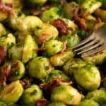 pin image with the title german brussels sprouts.