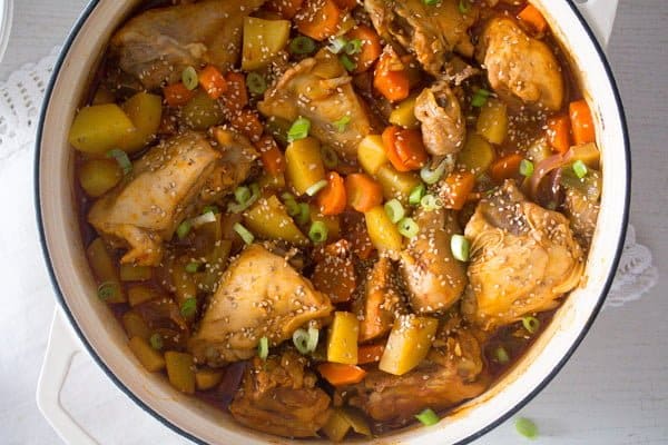 spicy korean chicken stew