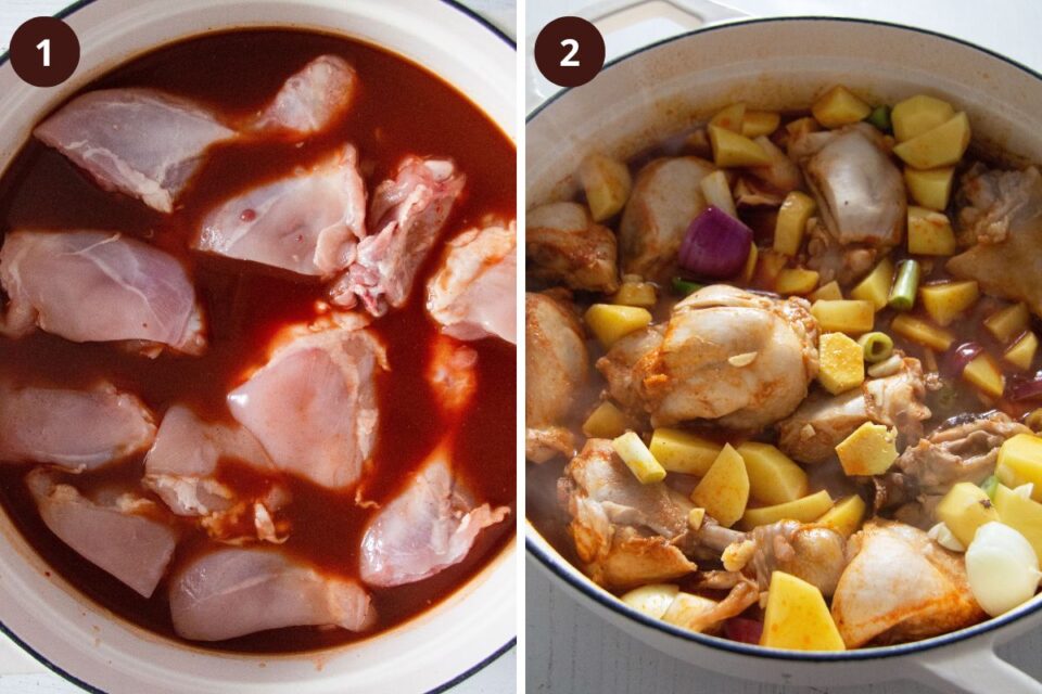 Spicy Korean Chicken Stew with Potatoes (Asian Stew)