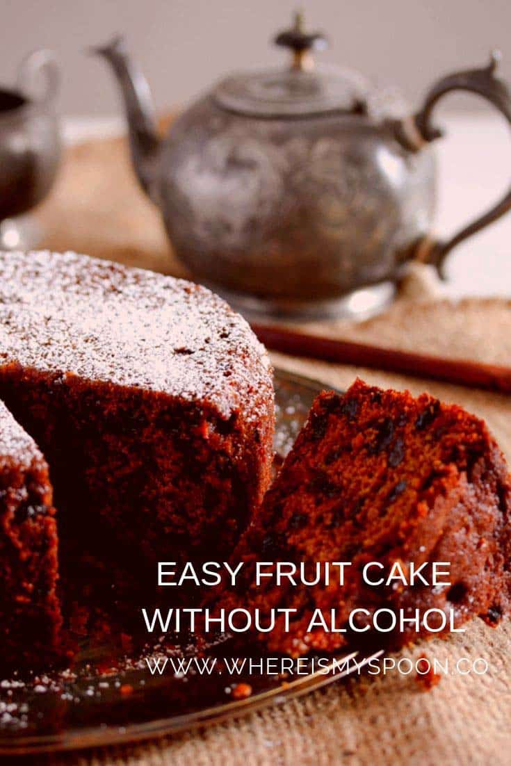 Easy Fruit Cake Recipe – Non Alcoholic Christmas Fruit Cake – It's all