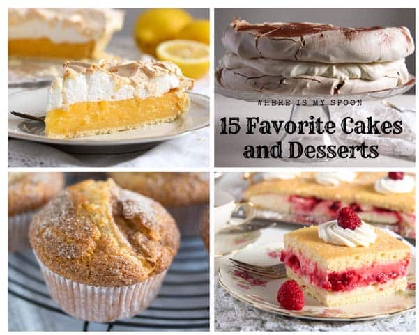 15 favorite cakes and desserts - where is my spoon