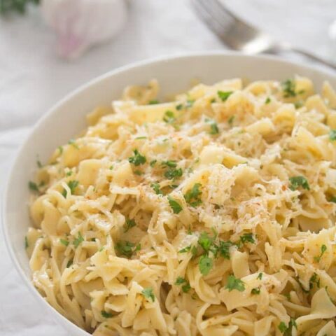 Garlic Parmesan Noodles (How to Make Butter Noodles)