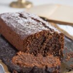 moist chocolate loaf made with breadcrumbs.