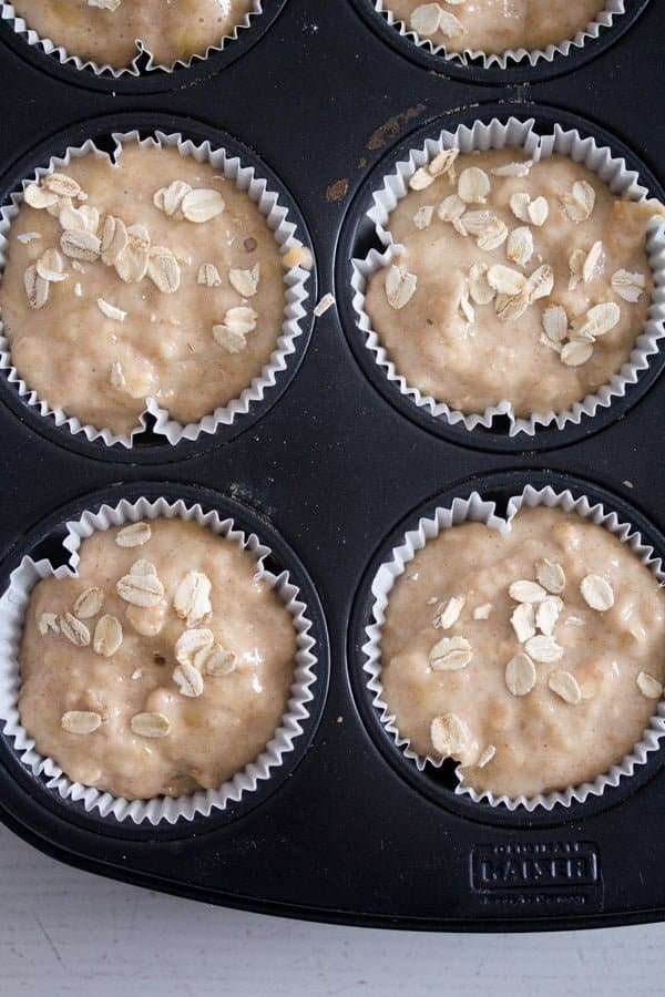 how to make oatmeal banana muffins