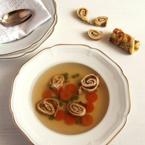 Beef Broth and Dill Pancakes