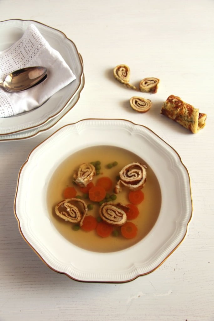 Beef Broth and Dill Pancakes