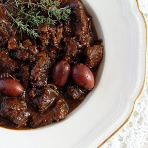 Red Wine Beef Stew french stew olives beef 480x480 Red Wine Beef Stew