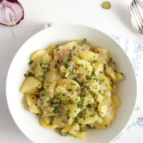 German Potato Salad - Oil and Vinegar Potato Salad Swabian Style