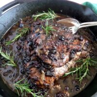 blueberry turkey breast in cast iron