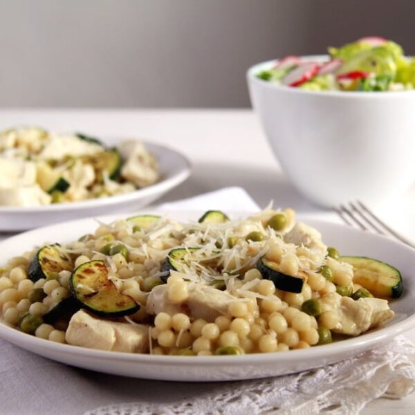 Chicken Israeli Couscous with Zucchini