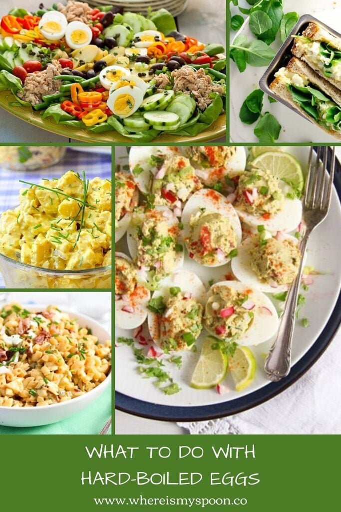 a round-up of recipes made with leftover hard-boiled eggs 