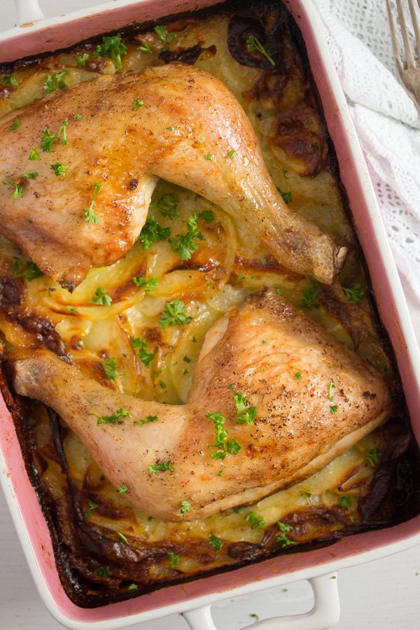 one pan chicken and potatoes