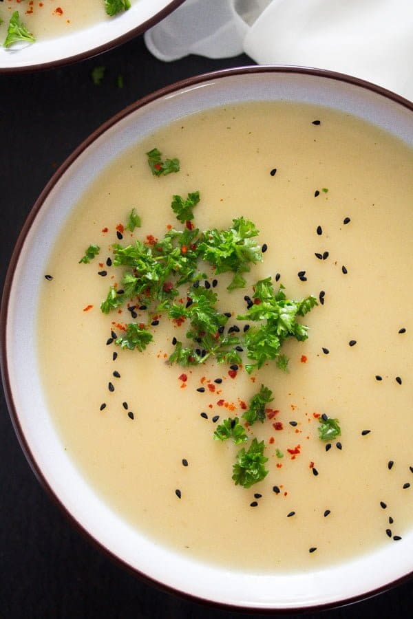 creamy kohlrabi soup