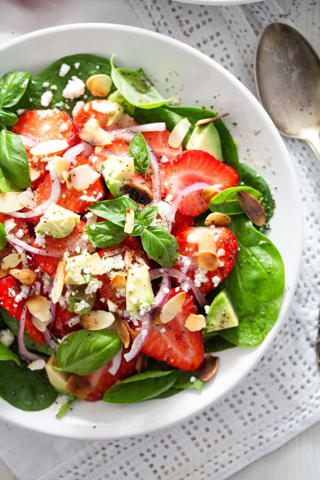 Strawberry Salad with Goat Cheese