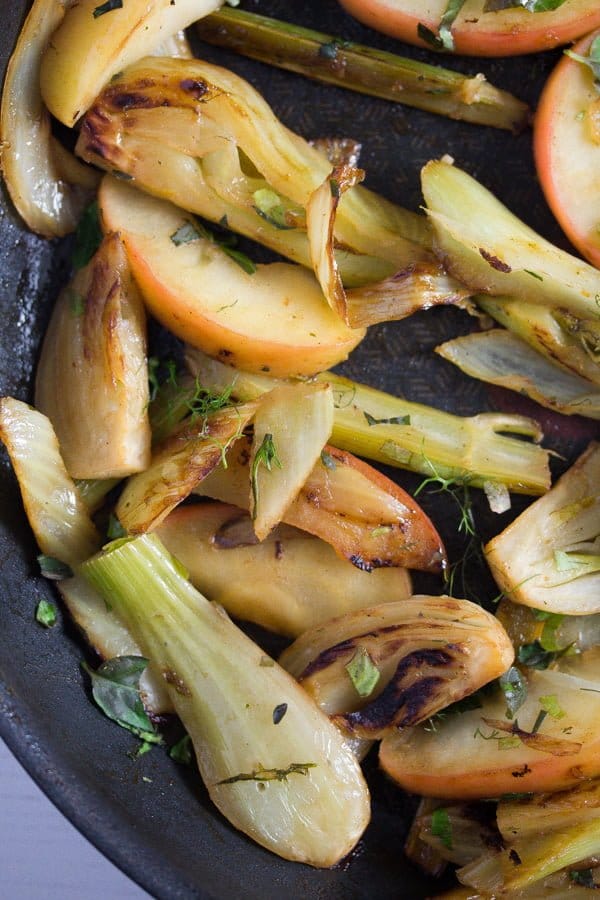 braised fennel skillet