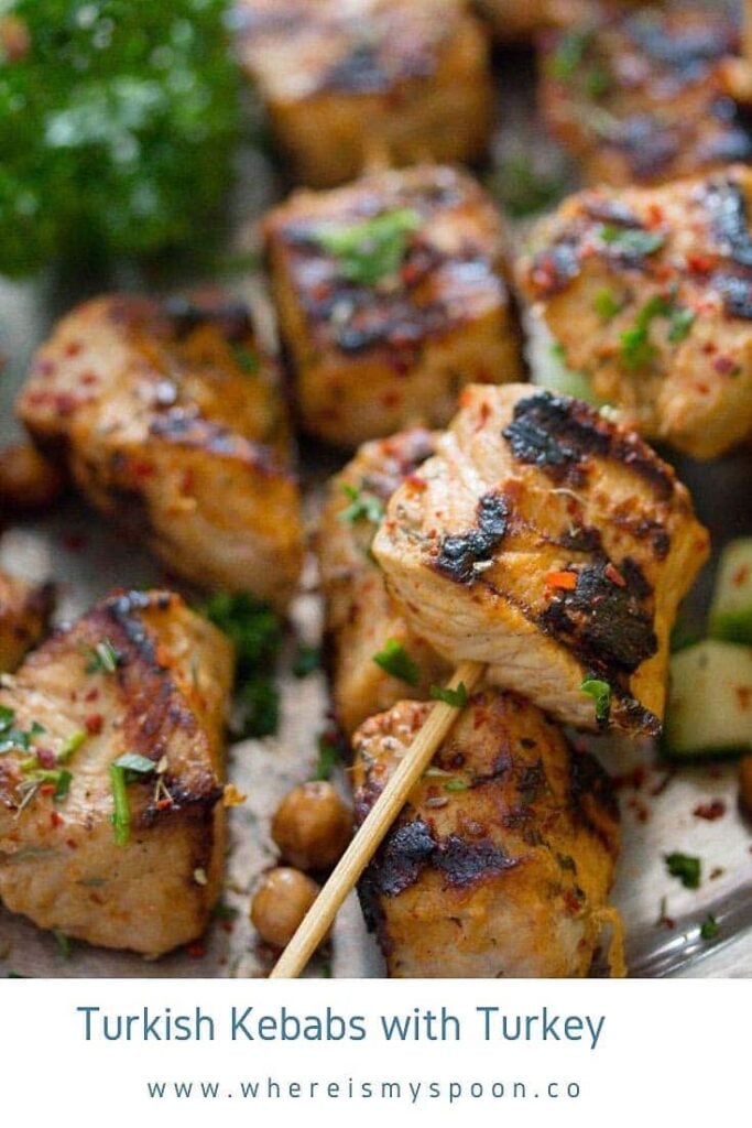 Turkish Kebab Recipe (with Turkey Cubes)