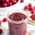 pinterest image with the title the smoothest cherry butter.