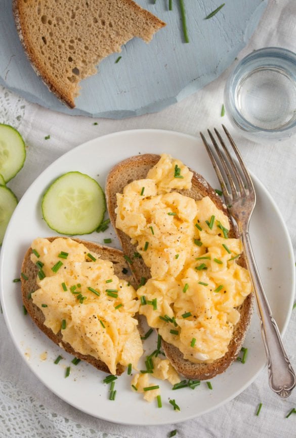 Scrambled Eggs on Toast