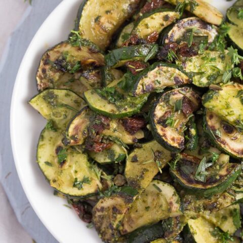 zucchini with pesto recipe
