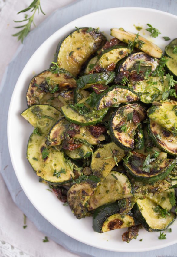 Zucchini with Pesto - Where Is My Spoon