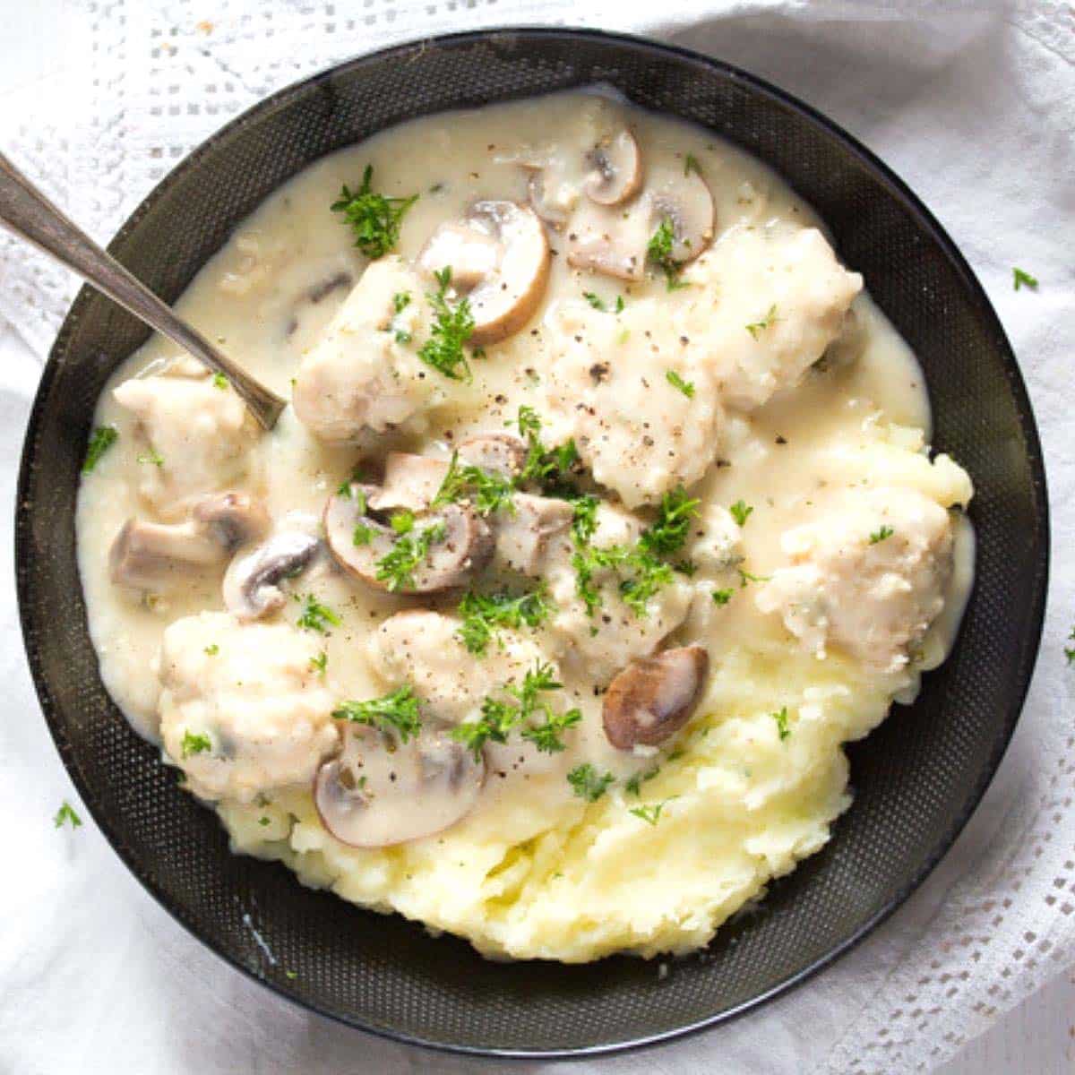 Chicken Meatballs in Sauce / Chicken Dumplings