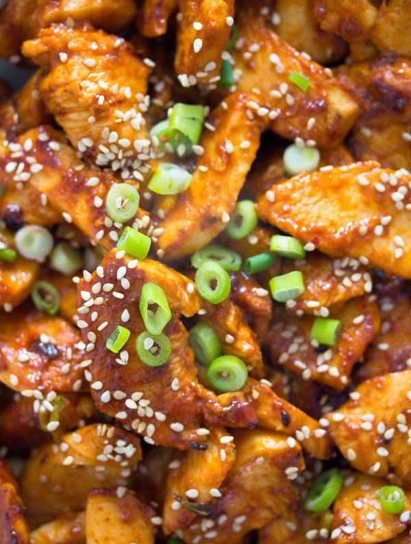 Spicy Korean Chicken in Gochujang Sauce