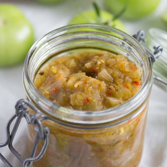 Green Tomato Salsa Verde - Where Is My Spoon