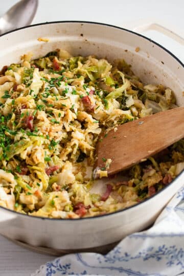 Sauteed Savoy Cabbage with Bacon - Where Is My Spoon