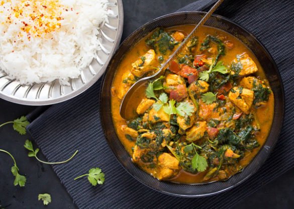 Spinach Chicken Curry – Healthy Chicken Saag