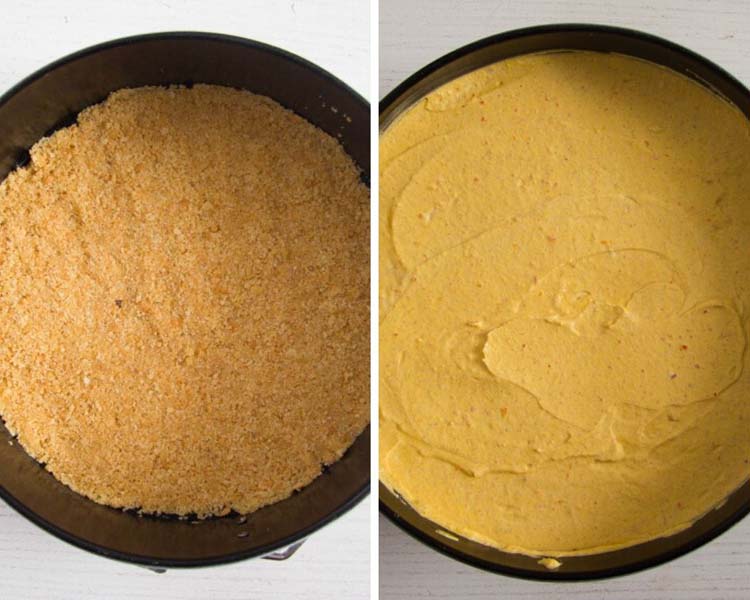 graham crust and filling for pumpkin cheesecake