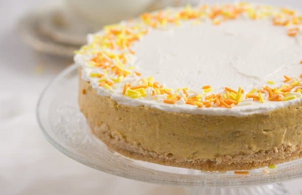 no bake cake with pumpkin and biscuits