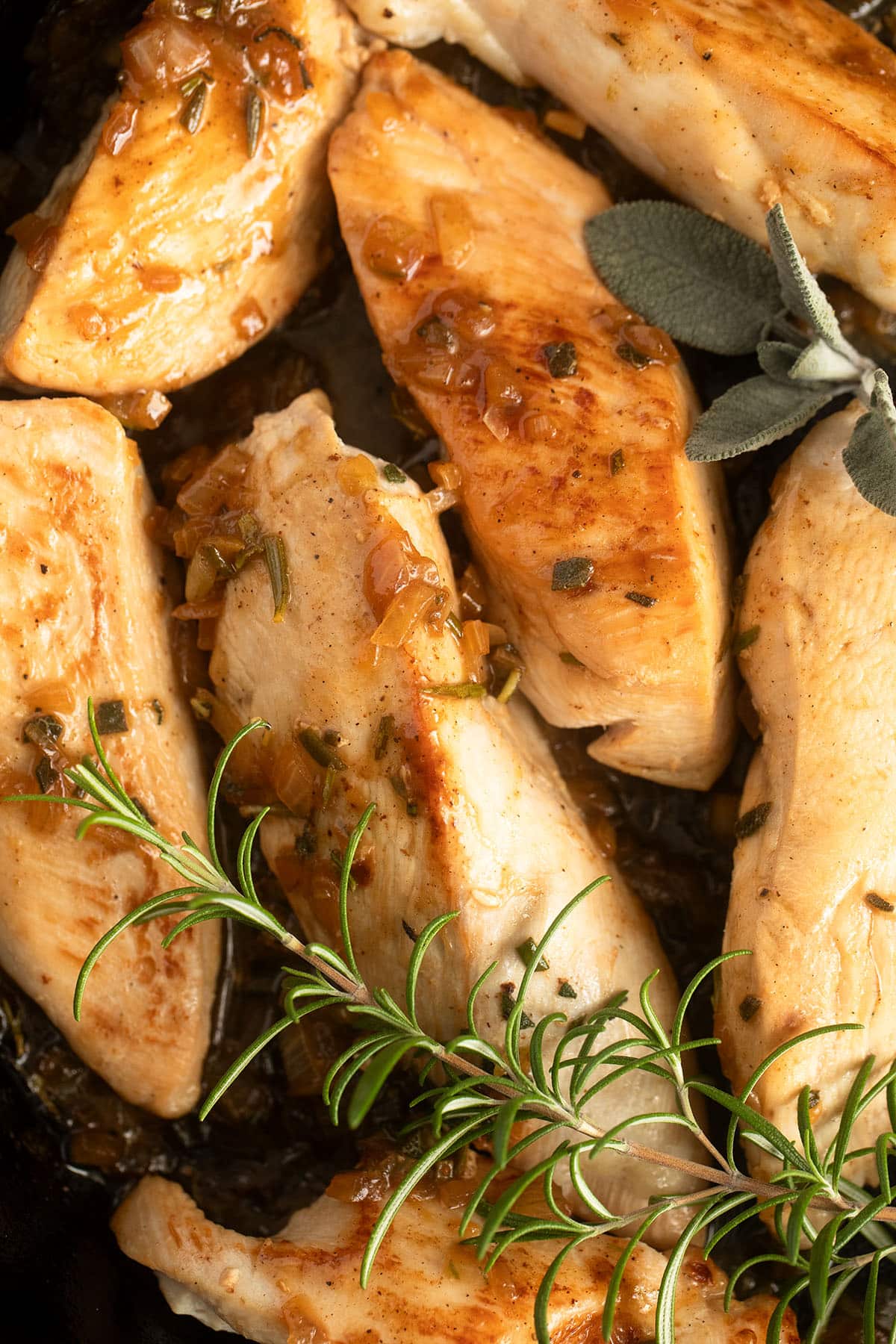 italian chicken breast with herbs and lemon sauce. 