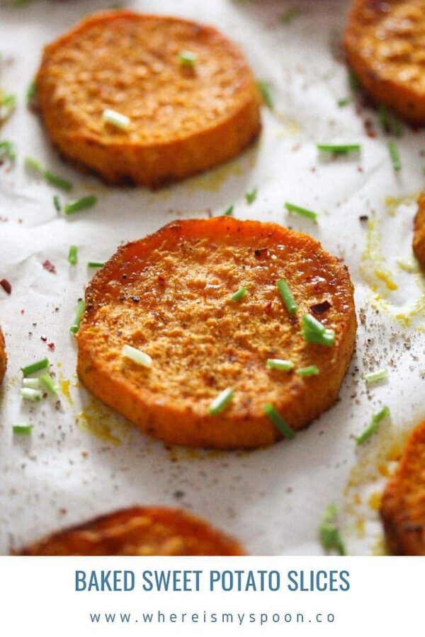 Baked Sweet Potato Slices