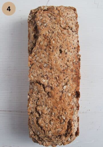 baked crusty bread on the table.