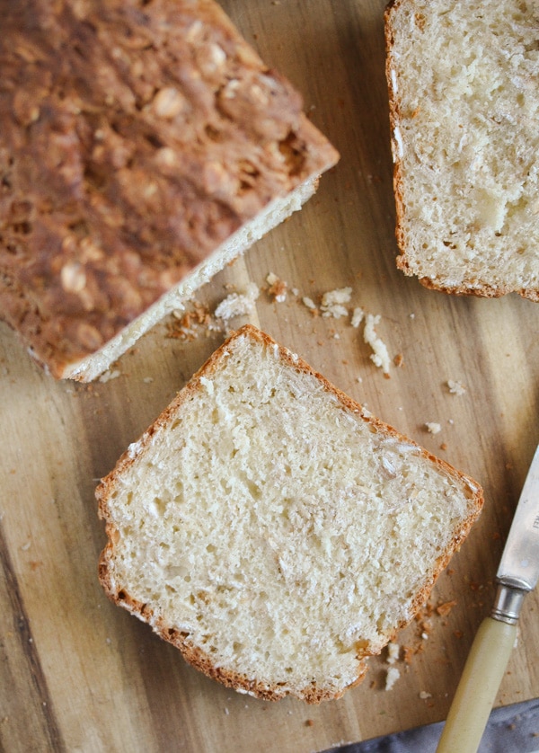 slices of oatmeal bread without yeast