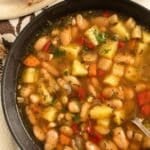 pinterest image with the title bone broth soup.